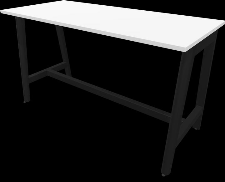 Ash stained black, White