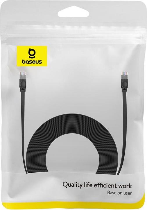 Actual product image Baseus Flat rate Ethernet RJ45, Cat.6, 12m (black) (CAT6, 12 m)