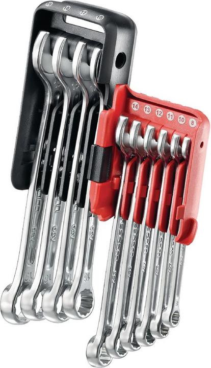 Immagine prodotto Facom Set di chiavi combinate in acciaio CrV, 10 pezzi (19 mm, 8 mm, 10 mm, 11 mm, 12 mm, 17 mm, 15 mm, 13 mm, 14 mm, 9 mm, 16 mm, 18 mm)