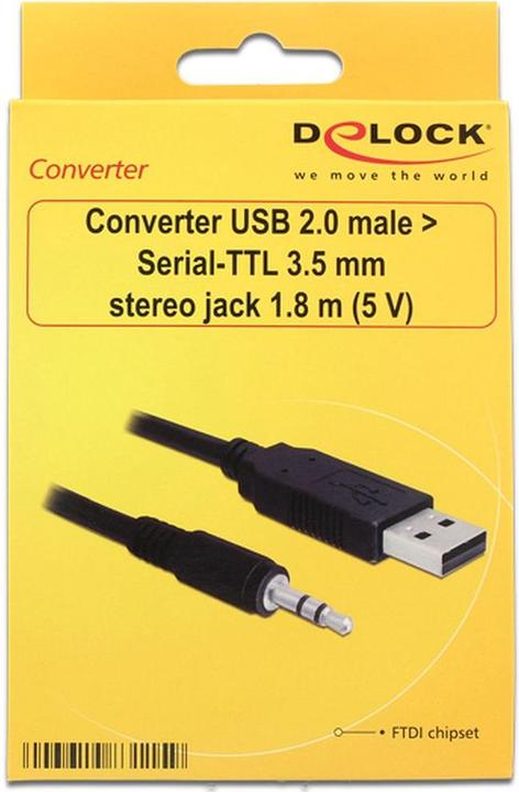 Produktbild Delock USB A – 3.5mm Klinke (1.80 m, USB)
