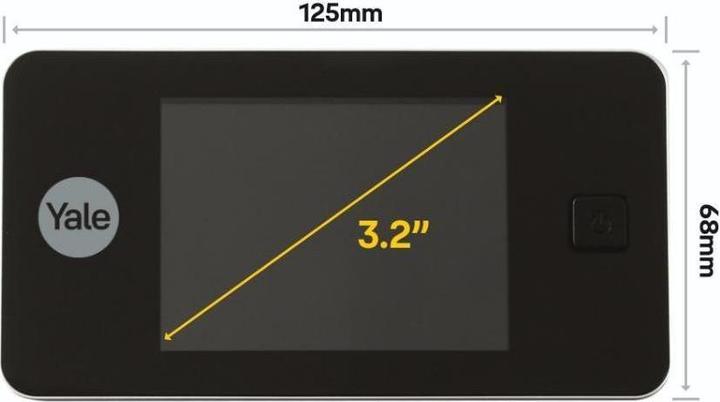 Image du produit Yale YA-05001432-6011 - Digital Door Spy DDV 500, 3,2quot Display Silver (Numérique)