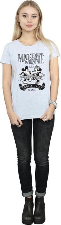 Actual product image Disney Womens/Ladies Mickey And Minnie Mouse Great Pair Cotton T-Shirt (XXL)