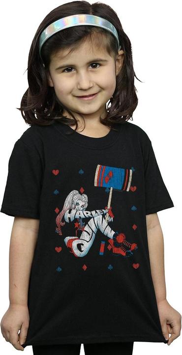Produktbild Harley Quinn Playing Card Suit TShirt Mädchen (140, 146)