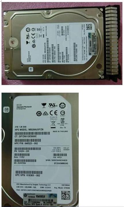 Produktbild HPE 2TB SAS 12G 7.2K LFF SC DS (2 TB, 3.5")