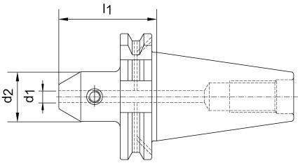 Produktbild Fortis Flächenspannfutter DIN69871ADB SK40 10 mm A160