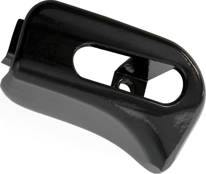 Actual product image Wiltec Sun Visor Pivot Trim Cap compatible with Mercedes SL R129 W124 black metal mount cap Right Side