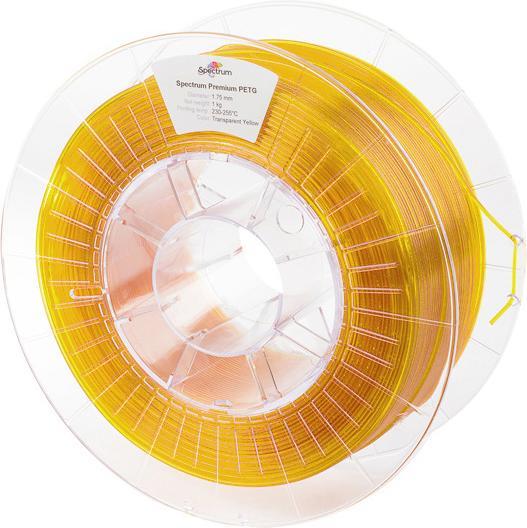 Produktbild Filament PETG transparent yellow 1.0kg 2.85mm (PETG, 2.85 mm, 1000 g, Transparent)