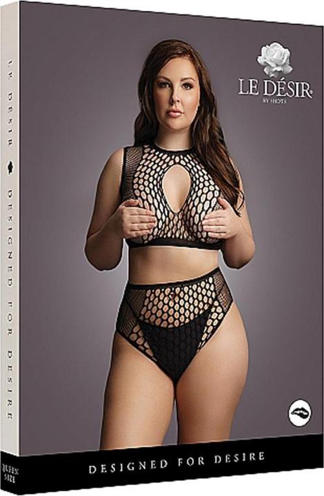 Actual product image Le Désir Duo Net Key-Hole Bra Set - OSX (XL)