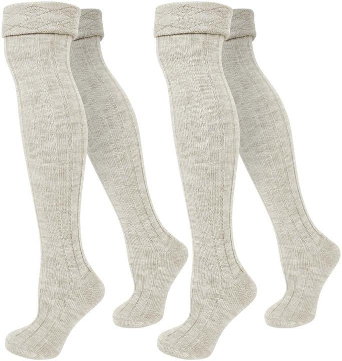 Produktbild Normani 2 Paar Overknees gerippt mit Umschlag (2er Pack, 35 - 38)