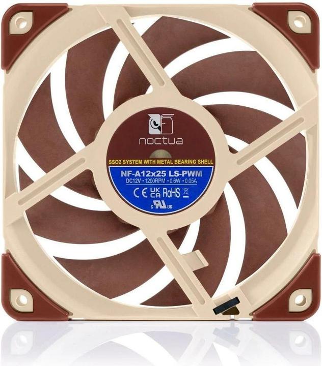 Actual product image Noctua NF-A12x25 LS-PWM fan (120 mm, 1 x)