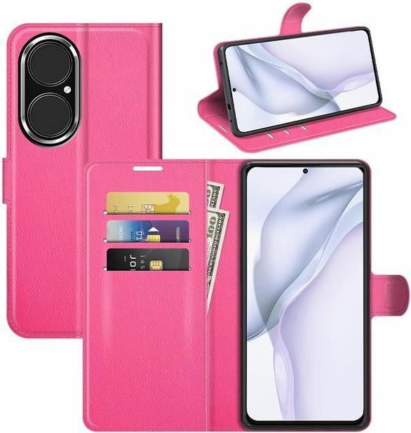 Actual product image MU Classic Litchi Leather Bookcover Series (Huawei P50)