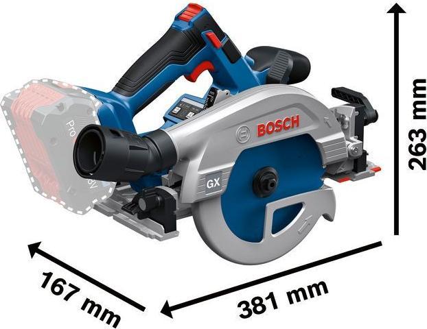 Actual product image Bosch Professional GKS 18V-57-2 GX