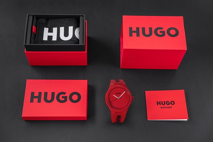 Produktbild Hugo Boss Hugo Lit For Him Rote Herrenuhr 1530346 + BOX
