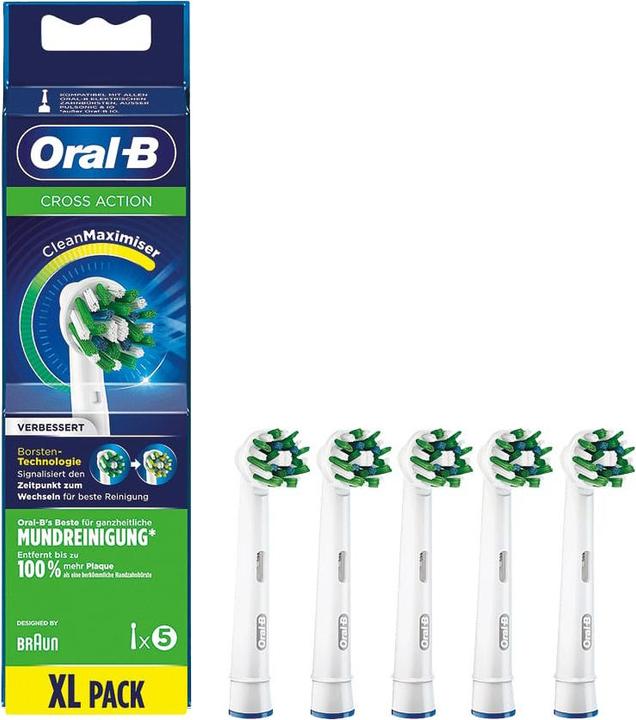 Produktbild Oral-B CrossAction 80339542 Elektrischer Zahnbürstenkopf 5 Stück(e) Schwarz (6 x)