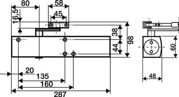 Immagine prodotto Geze Chiudiporta TS 4000 bianco RAL 9016 (Oggetto porta, Porta camera, Porta di legno, Interno)