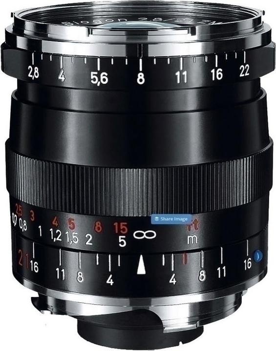 Actual product image Zeiss Biogon T (Leica M, full size)