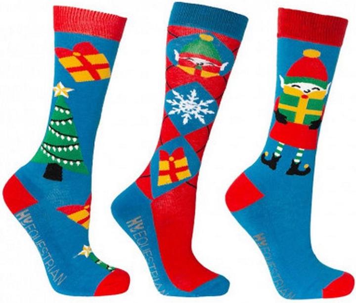 Produktbild Hy Jolly Elves Socken weihnachtliches Design(3erPack) (3er Pack, 152)
