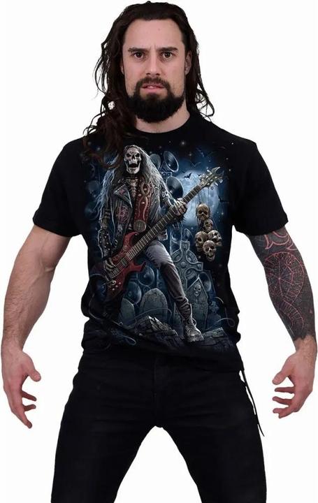 Actual product image Spiral Unisex Adult Grim Rocker T-Shirt (4XL)