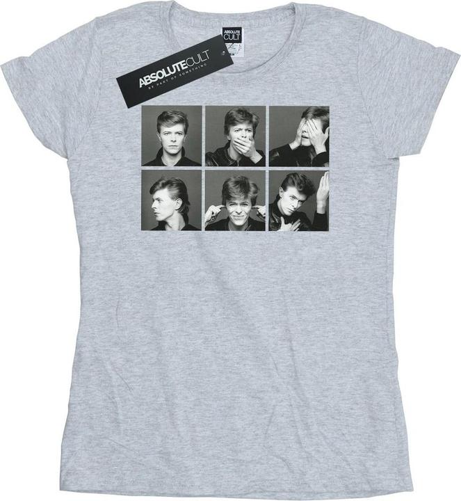 Immagine prodotto David Bowie Photo Collage Maglietta Donna (M)