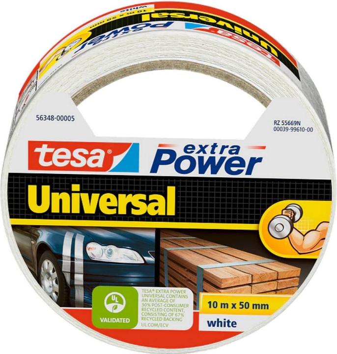 Actual product image tesa EXTRA POWER UNIVERSAL fabric tape, fabric-reinforced duct tape (50 mm)