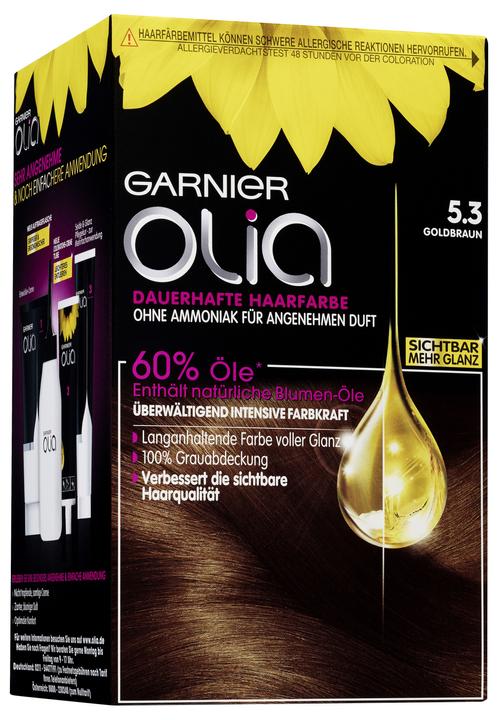 Image du produit Garnier Olia, 5,3 brun doré, teinture pour cheveux (brun doré)