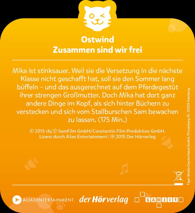 Actual product image Tigermedia Tigercard Ostwind 1: Together we are free (German)