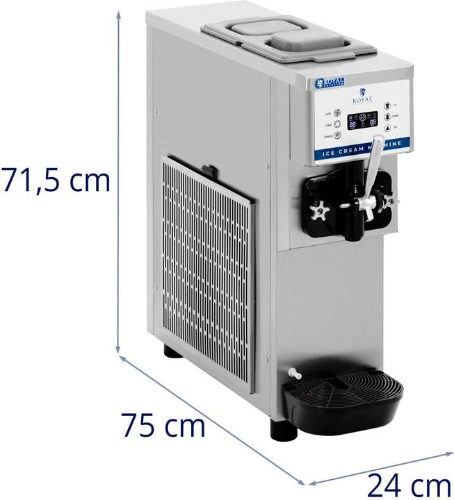 Actual product image Royal Catering Soft Serve Ice Cream Machine - 800 W - 13 l/h - LED -