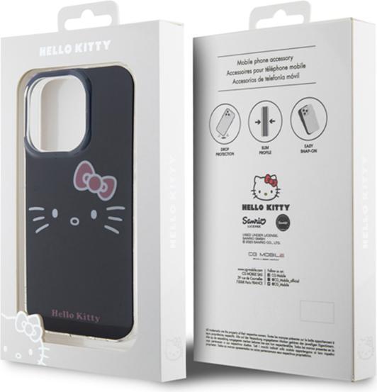Actual product image Hello Kitty HKHCP13XHKHLK iPhone 13 Pro Max 6.7" czarny/black hardcase IML Kitty Face (Apple iPhone 13 Pro Max)