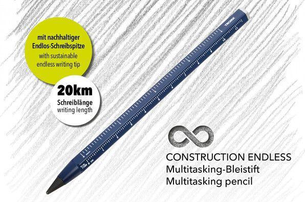 Immagine prodotto Troika Matita CONSTRUCTION ENDLESS punta infinita per scrittura, blu scuro (HB)