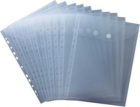 Actual product image Herba-Plastic Document pouch A4 high with Velcro fastener 10 pieces, assorted colours (A4, 10 x)