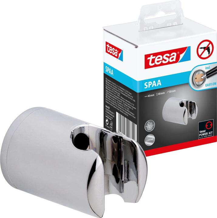 Produktbild tesa SPAA Wand-Brausehalter inkl. Klebelösung ohne Bohren