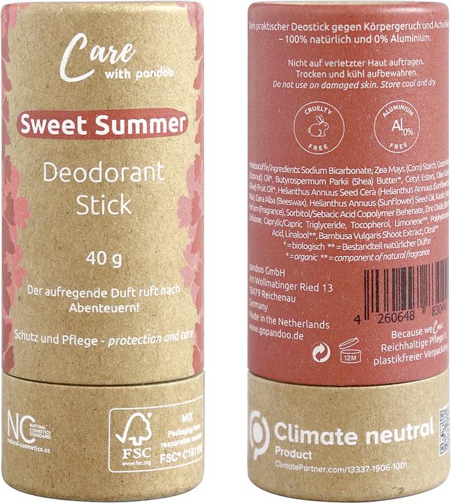 Produktbild Pandoo Deo-Stick Sweet Summer (Stick)