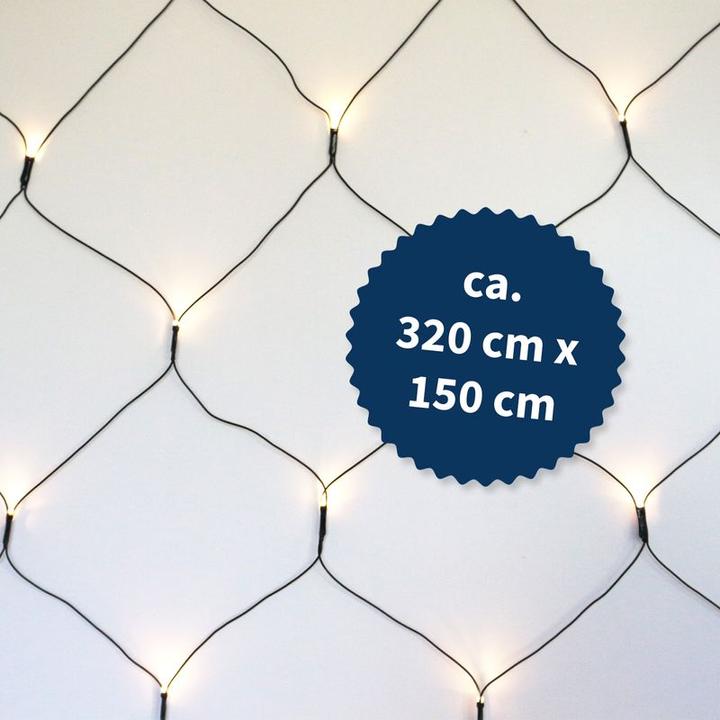 Produktbild Hermex Lichternetz Lichtvorhang Lichterkette Lichtgirlande Weihnachten LED (3.20 m)