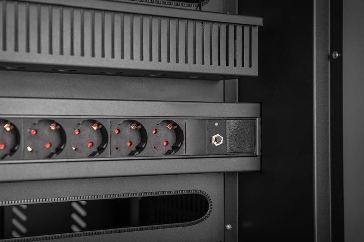Actual product image Digitus Mobile charging cabinet, 15.6", USB-C 30 charging stations, PDU, fan, 1260 x 824 x 650 mm