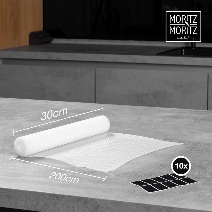 Image du produit Moritz & Moritz Tapis transparent pour tiroirs 30cm de large - Tapis antidérapant pour tiroirs 30x200 cm