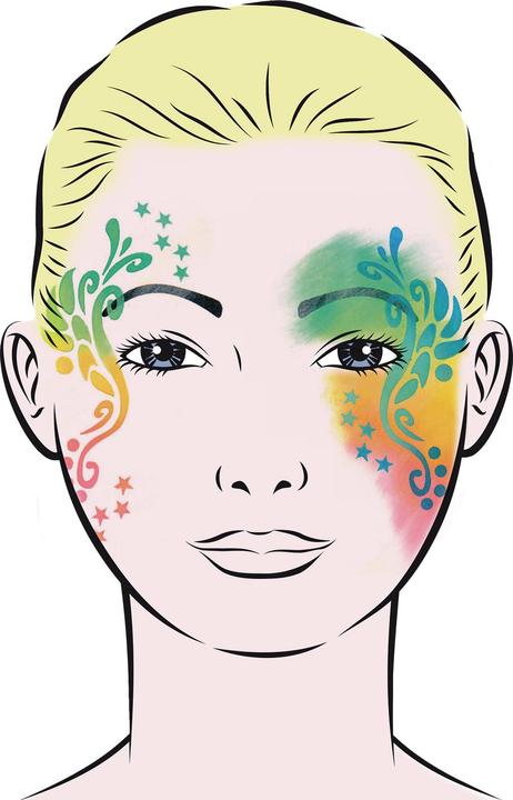 Produktbild Augen Schablone Dragonfly