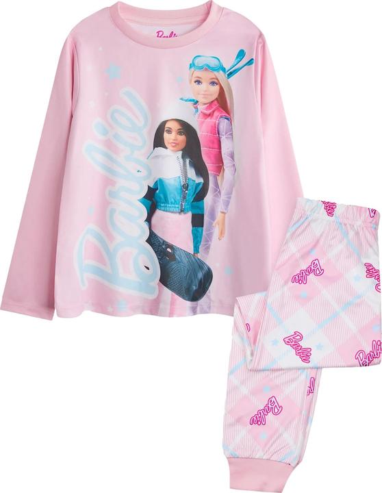 Barbie Schlafanzug mit langer Hose Mädchen Langärmlig