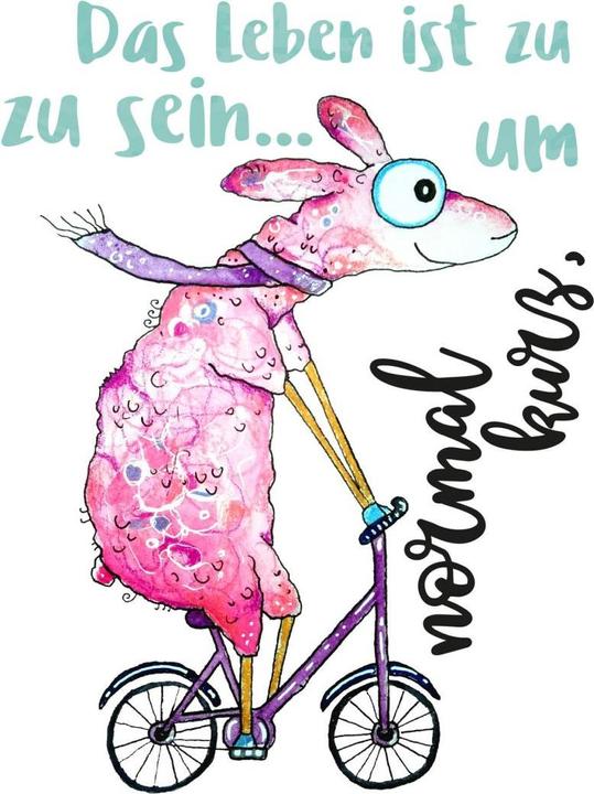 Actual product image Trenddeko Life is too short to be normal.... (23 x 30 cm)