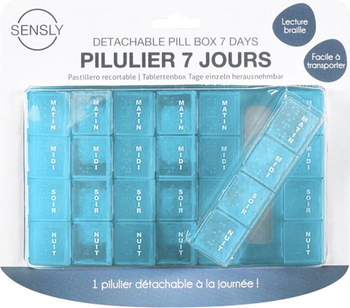 Produktbild Sensly Abziehbare Pillenbox - 7 Tage - Bequem und sicher.