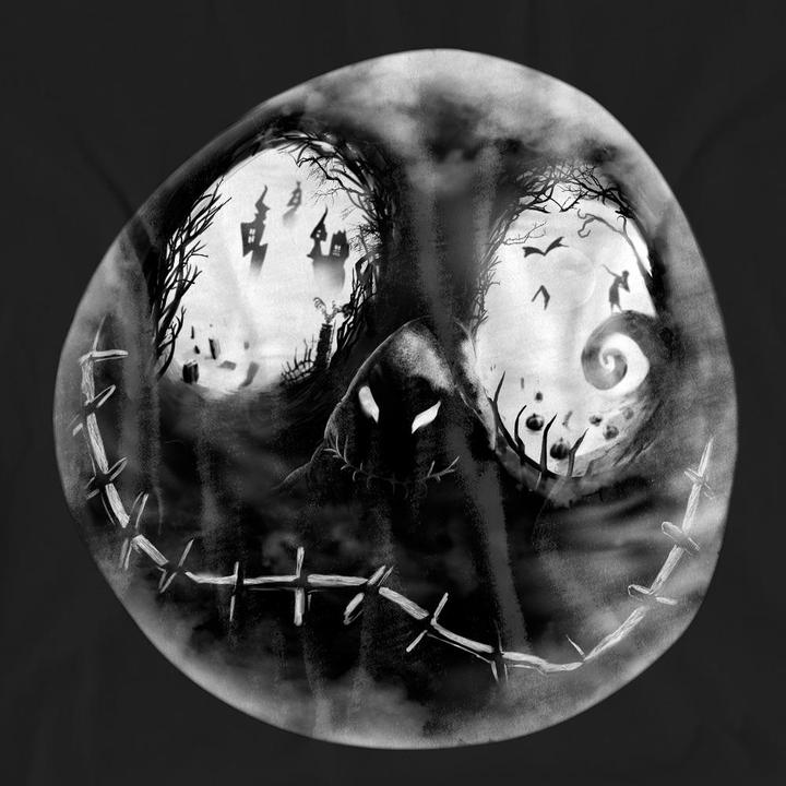 Actual product image The Nightmare Before Christmas Unisex Adult Jack Skellington Face T-Shirt (XL)