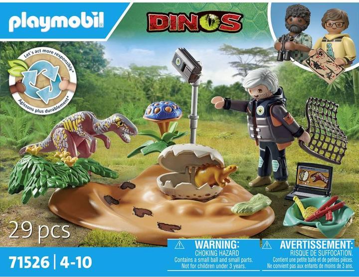 Image du produit Playmobil Nid de stégosaure avec voleur d'oeufs (71526)