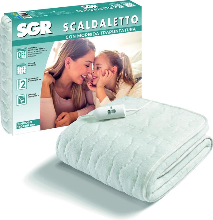 Image du produit Imetec 16803 Couverture électrique/oreiller 55 W Blanc Tissu