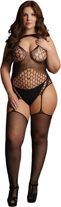 Produktbild Le Désir Contrast Fence Net Suspender Bodystocking (One Size)