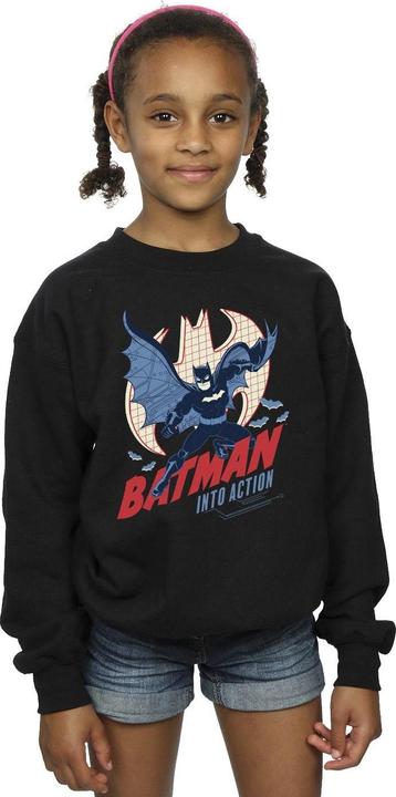 Actual product image Girls Batman Into Action Sweatshirt (152, 158)