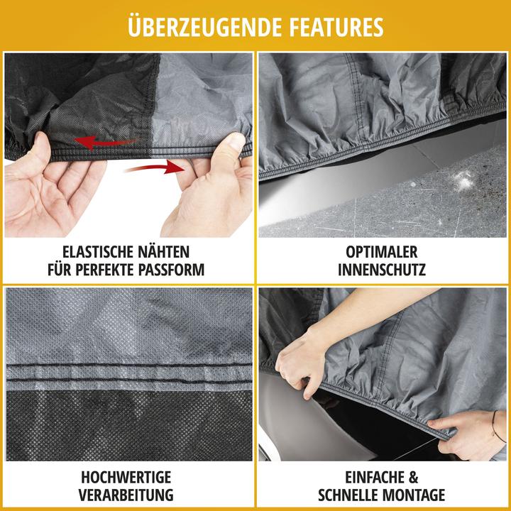 Actual product image CarComfort Autoplane Indoor Fleece, Car Cover SUV Size XL Grey/Black