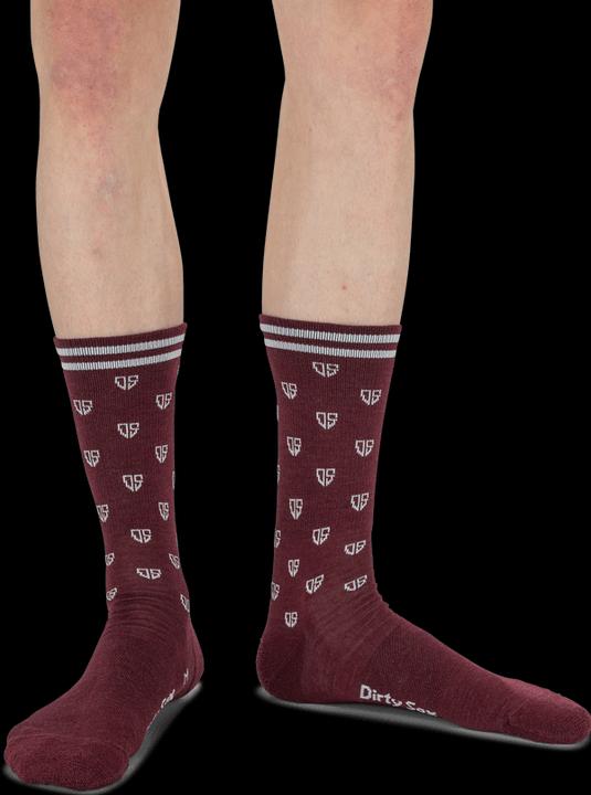 Actual product image Dirtysox All Mountain Merino Socks - Heath Red - 20cm (40 - 43)