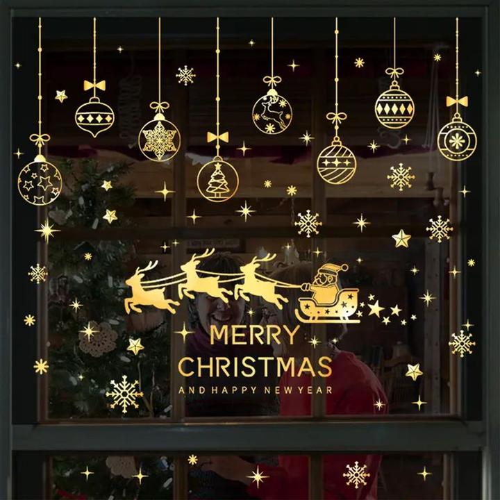 Image du produit Hermex X-Mas Sticker Autocollant de Noël Merry X-Mas Autocollant de fenêtre