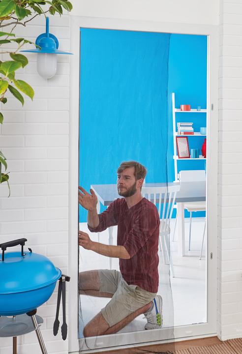 Actual product image tesa Insect screen COMFORT for windows, with Velcro tape, self-adhesive, without drilling (120 x 240 cm)