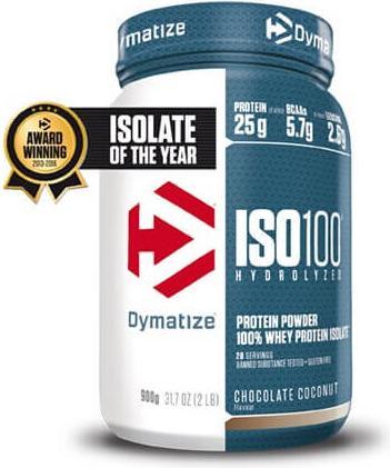 Actual product image Dymatize ISO 100 (Chocolate coconut, 1 pcs., 932 g)