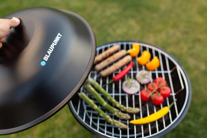 Produktbild Blaupunkt Rundgrill mit Deckel und Thermometer GC401 schwarz (41 cm)